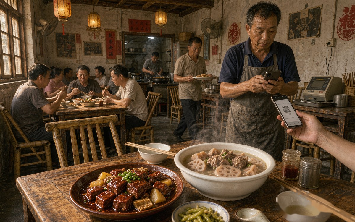 贵港荷城老店借扫码点餐接住消费券流量：红谷四方肉的私域新账