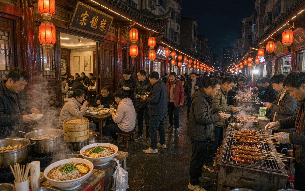孝感楚菜馆借扫码点餐接住夜市流量：澴川渔火带火的一笔私域账